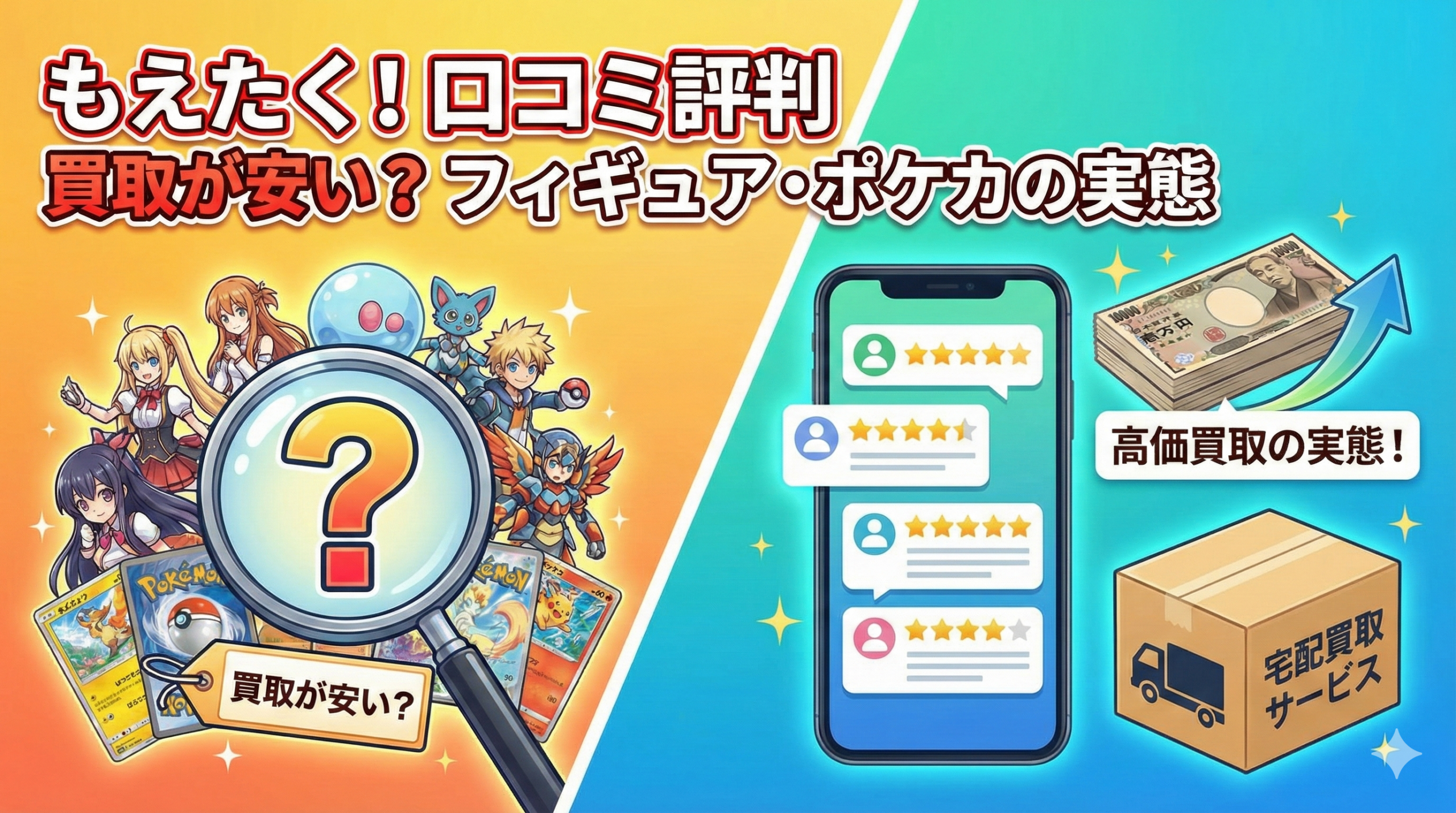 もえたく！口コミ評判 買取が安い？フィギュア・ポケカの実態 - トレカ