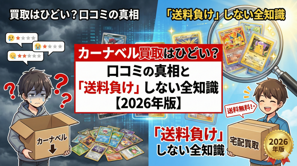 カーナベル買取はひどい？口コミの真相と「送料負け」しない全知識【2026年版】