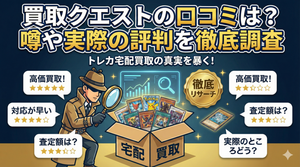 買取クエストの口コミは？噂や実際の評判を徹底調査