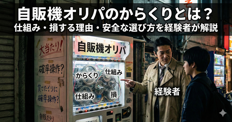 自販機オリパのからくりとは？仕組み・損する理由・安全な選び方を経験者が解説