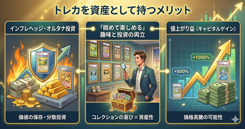 トレカを資産として持つメリット