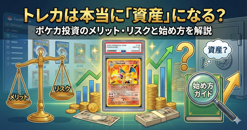 トレカは本当に「資産」になる? ポケカ投資のメリット・リスクと始め方を解説