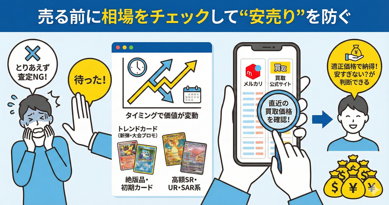 売る前に相場をチェックして“安売り”を防ぐ