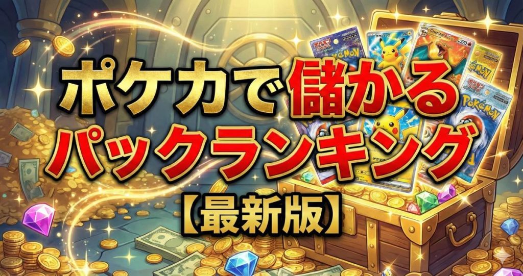 ポケカで儲かるパックランキング【2025年最新版】高額な拡張パックの選び方と過去に高騰した事例